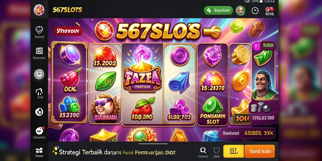Tampilan gameplay 567SLOTS yang mendebarkan dan strategis.