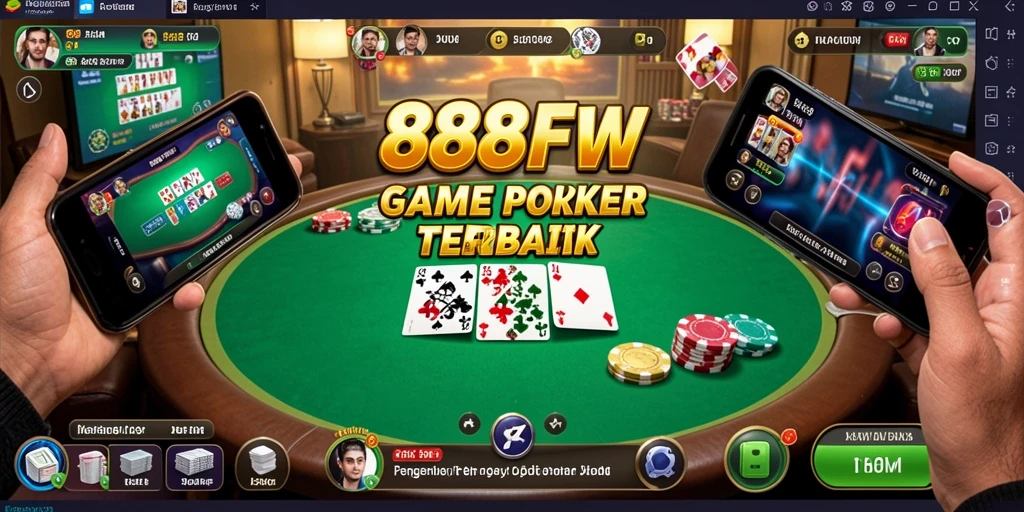 Screenshot gameplay poker menampilkan suasana kompetitif yang seru di 888FW.