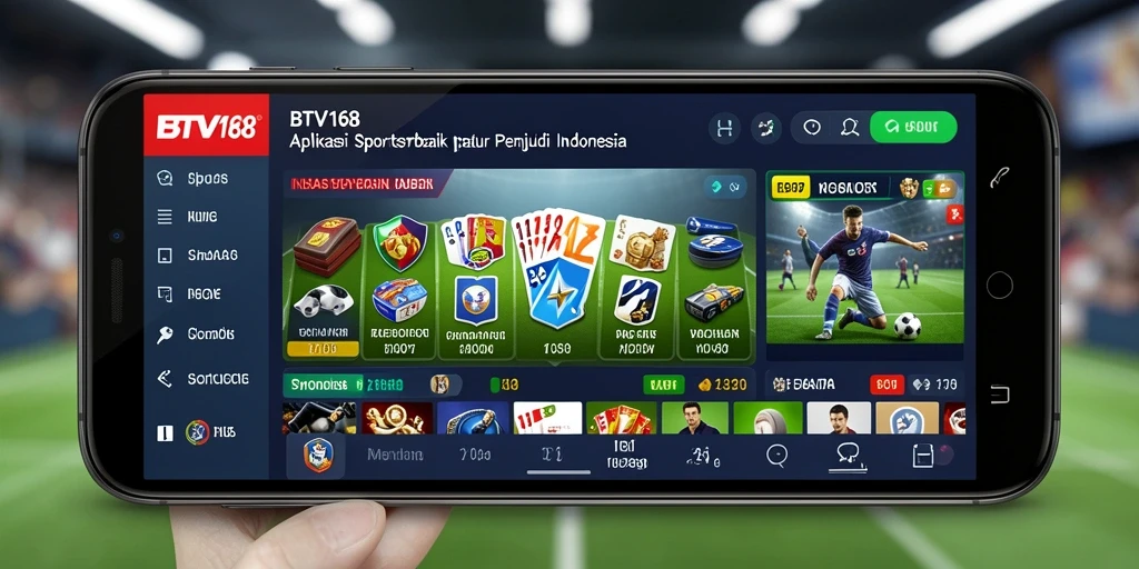 Tampilan antarmuka pengguna BTV168 dengan fitur sportsbook yang menarik.