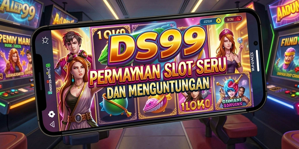 Tampilan gameplay DS99 yang seru dan berwarna-warni.
