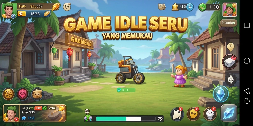 Screenshot G668 menampilkan gameplay Idle yang menarik dan mengasyikkan.