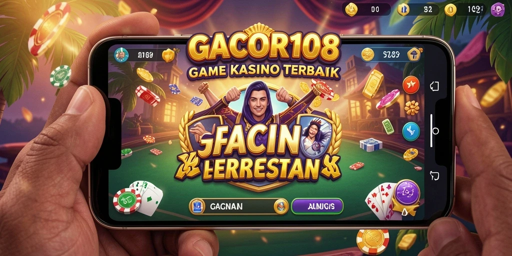 Tampilan menarik dari permainan kasino di GACOR108.