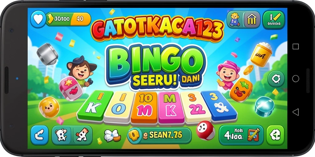 Gameplay seru GATOTKACA123 dalam permainan Bingo.