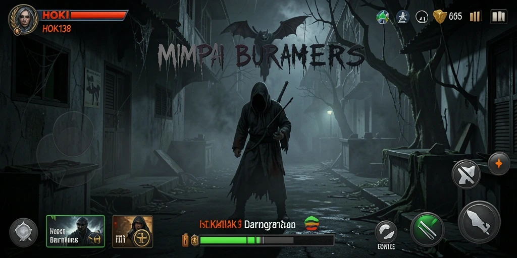 Screenshot HOKI138 menampilkan karakter utama di tengah suasana Horror yang mencekam.