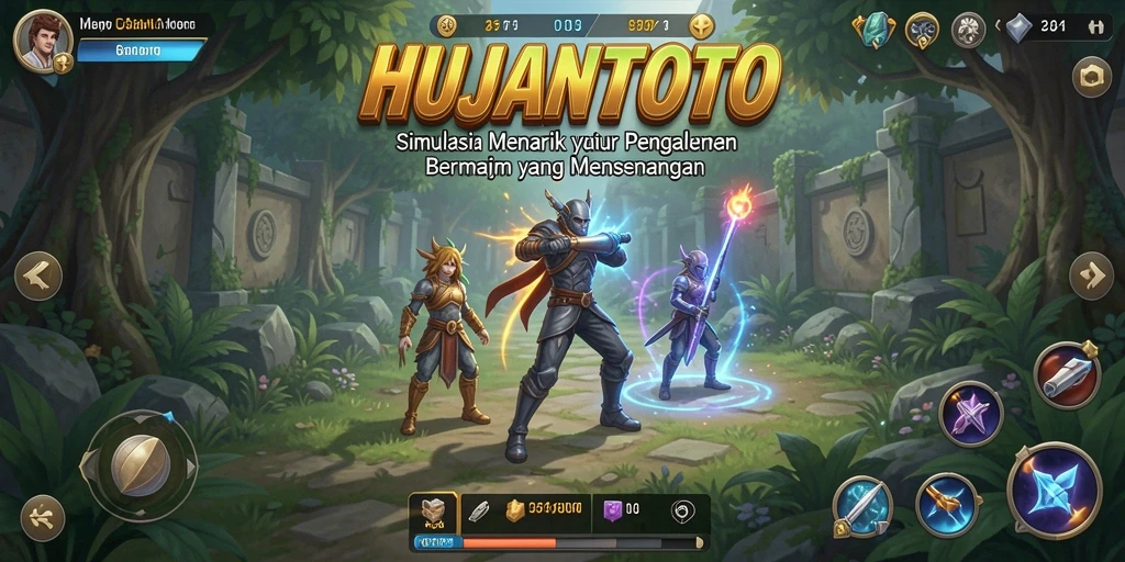 Tampilan gameplay HUJANTOTO yang mendalam dan interaktif.
