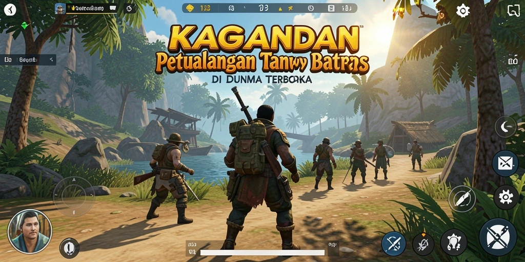 Tampilan gameplay <strong>KAGANDAN</strong> yang penuh petualangan dan eksplorasi.