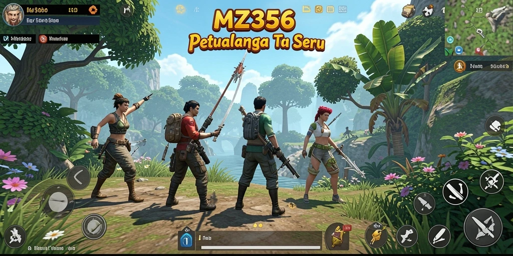 Tangkapan layar menampilkan pemandangan indah dunia terbuka MZ356.