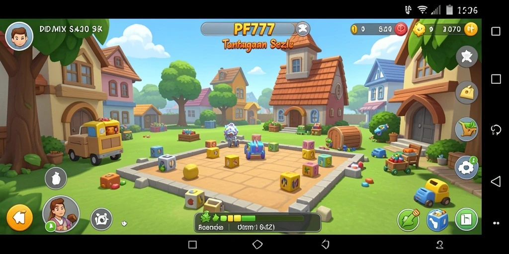 Tampilan gameplay PF777 yang memukau dan menantang puzzle.