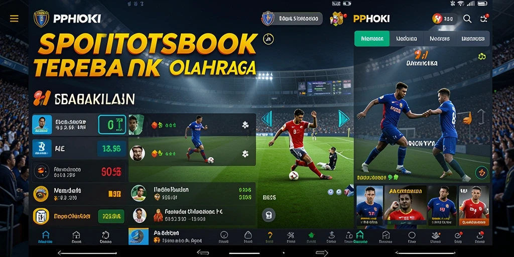 Screenshot PPHOKI menampilkan tampilan menarik dari fitur taruhan olahraga.