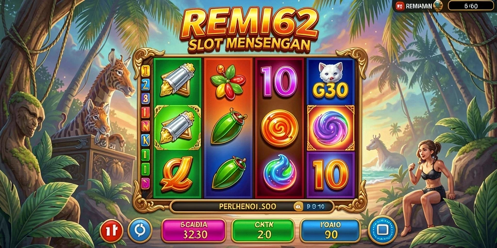 Tampilan gameplay menarik dari permainan Slot REMI62.