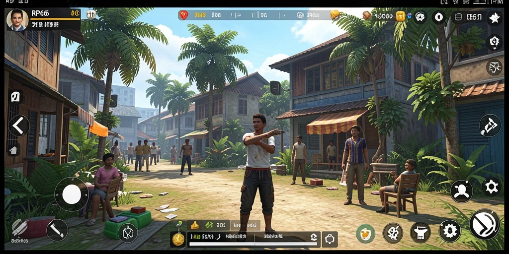 Tampilan gameplay RP66 dengan karakter yang berinteraksi di lingkungan simulasi.