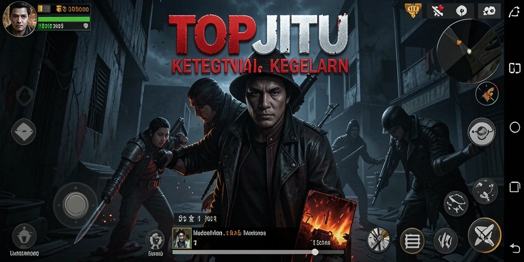 Screenshot menunjukkan atmosfer mencekam dari gameplay TOPJITU.