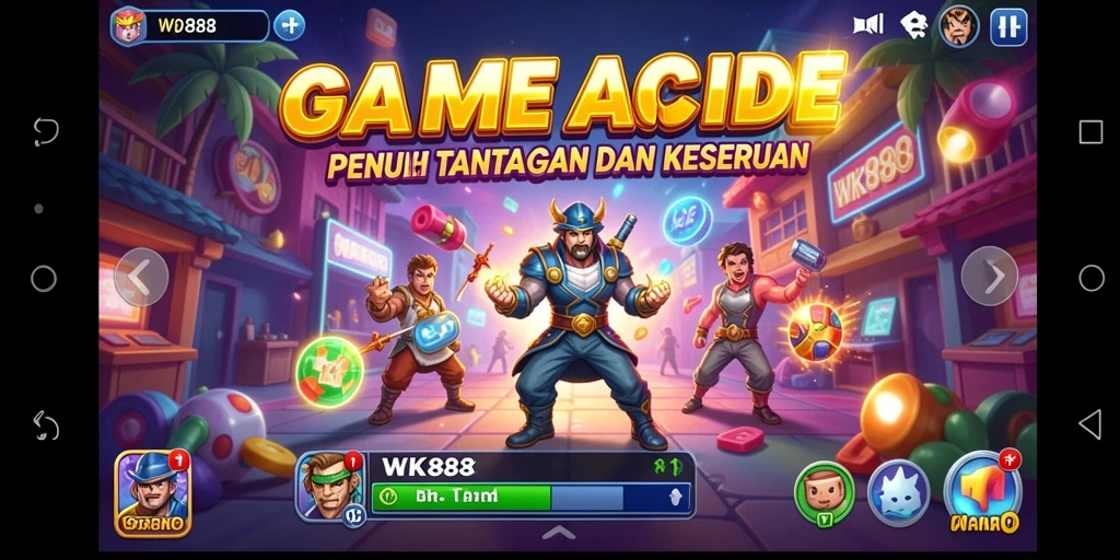 Gameplay seru dan penuh tantangan dalam WK888.
